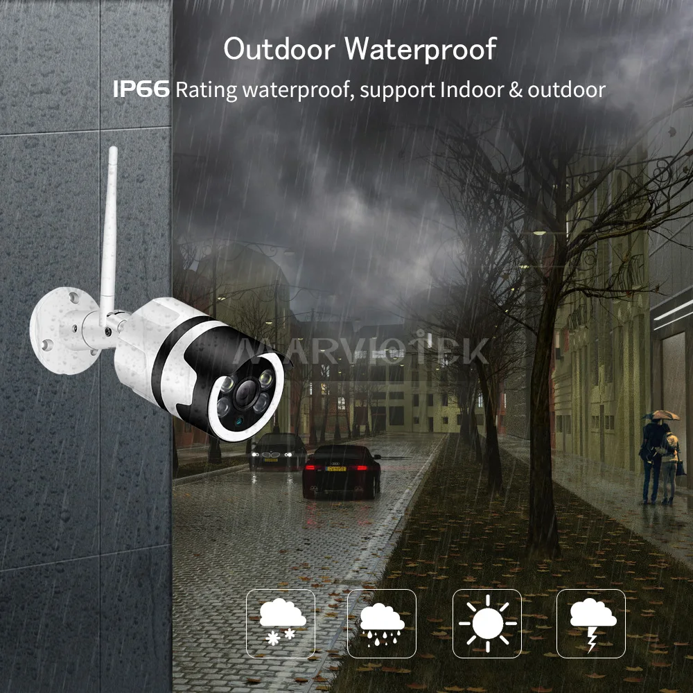 Уличная ip-камера WiFi 720 P водонепроницаемая для наблюдения дома безопасности мини