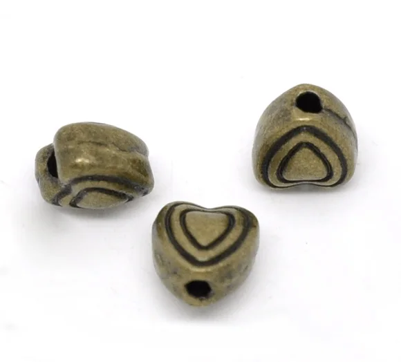 DoreenBeads бисер из металлического сплава в форме сердца античные бронзовые с