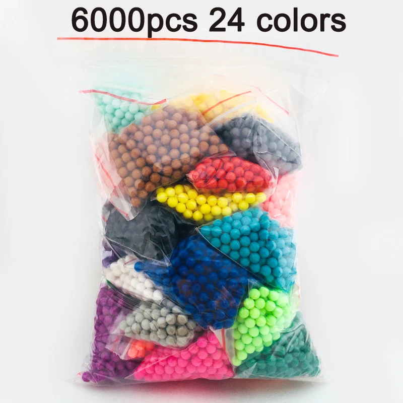 DOLLRYGA 24 цвета 6600 шт./компл. Perler DIY клейкие водяные бусины инструмент Аксессуары Aqua