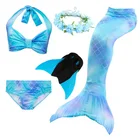 Костюм Русалки для девочек, костюм для косплея, 3 шт.