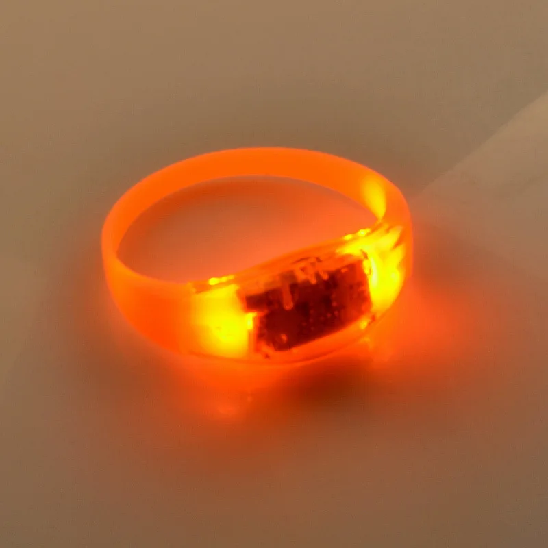 

100 Party Events LED Silicone Luminous Sound Bracelets