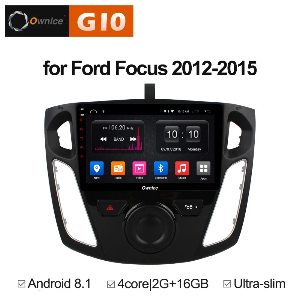 2 Гб ОЗУ + 16 ПЗУ Android 8 1 четырехъядерный автомобильный dvd-плеер для Ford Focus 2012 2013 2014 2015