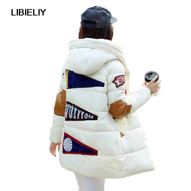 Новинка зимняя женская хлопковая куртка длинные толстые парки женское Модное