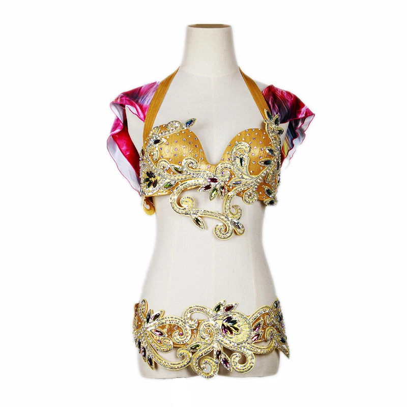 Высококачественная одежда для танца живота в египетском стиле комплект из