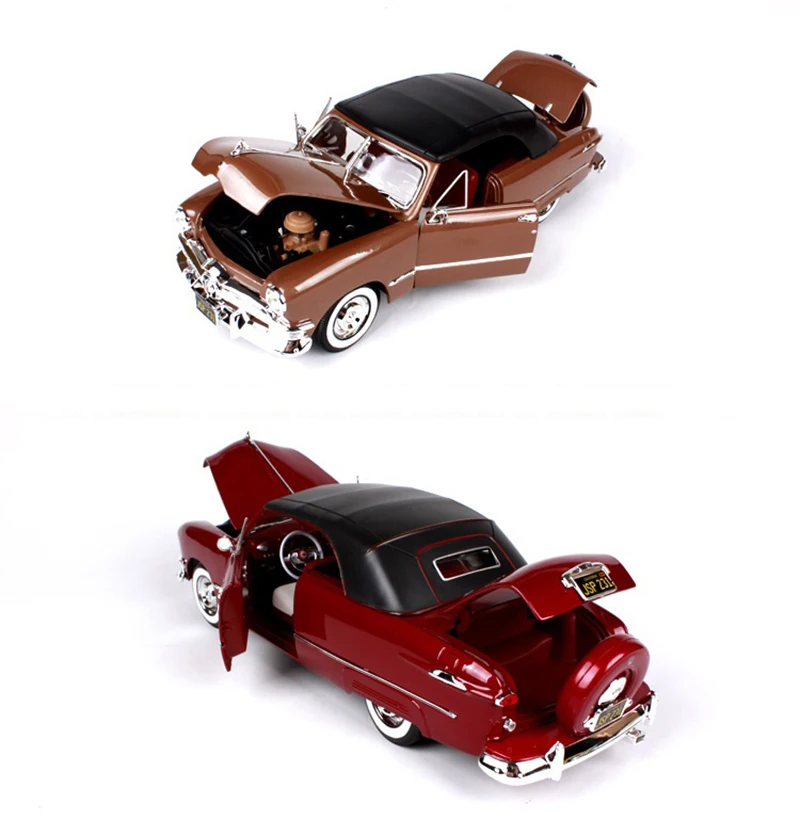 1:18 весы Ford 1950 винтажные классические модели автомобилей для литья под давлением