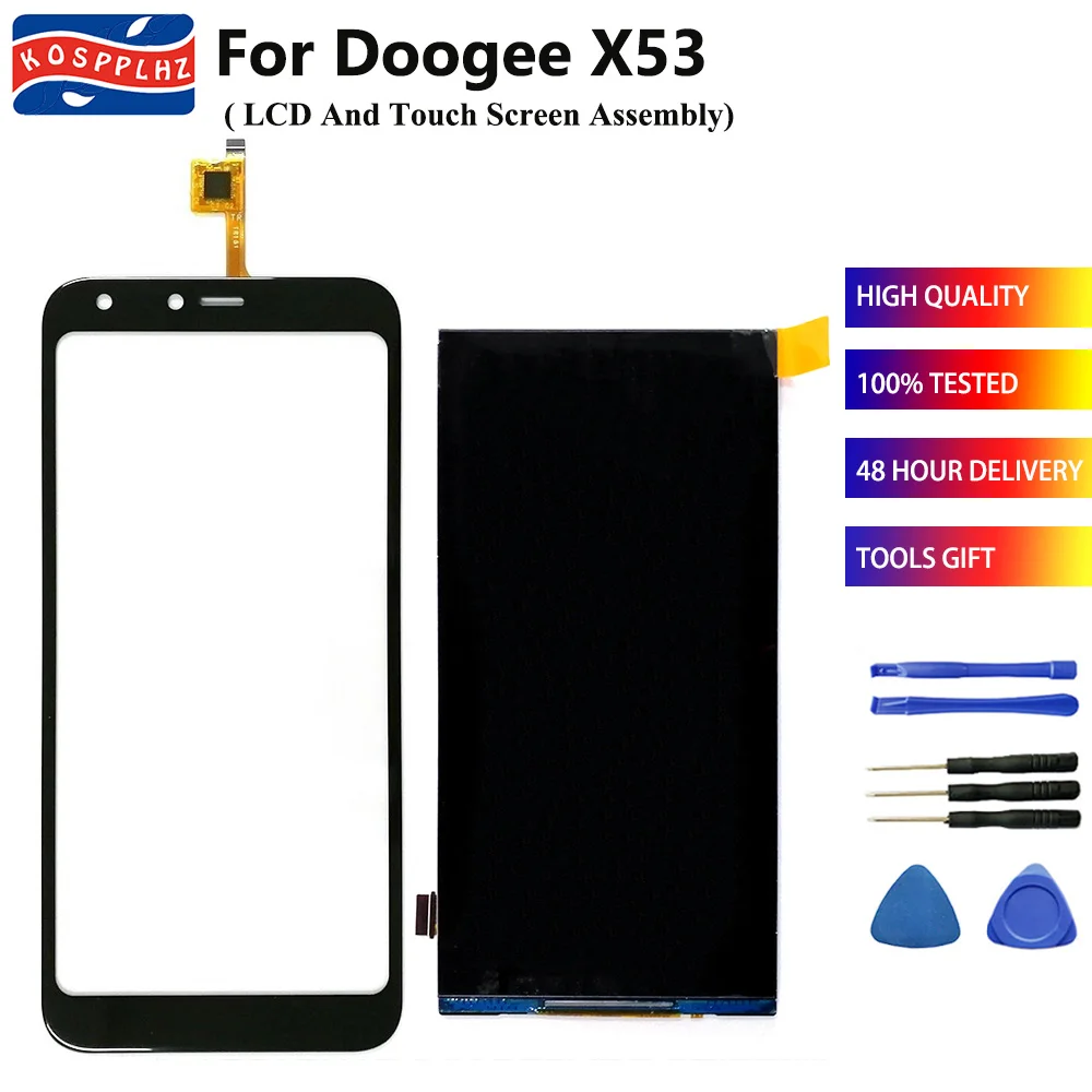 ЖК дисплей с дигитайзером сенсорного экрана Для Doogee X53 замена сенсора +