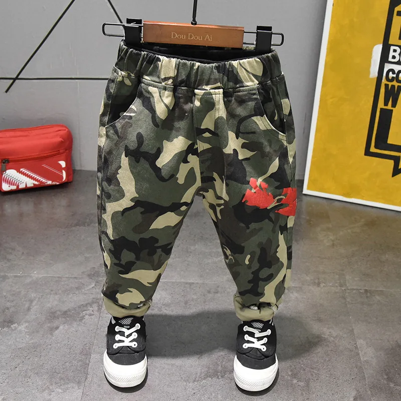 

size:90~130 cotton children harem pants for baby boys camouflage trousers kids child casual pants blue green army camo