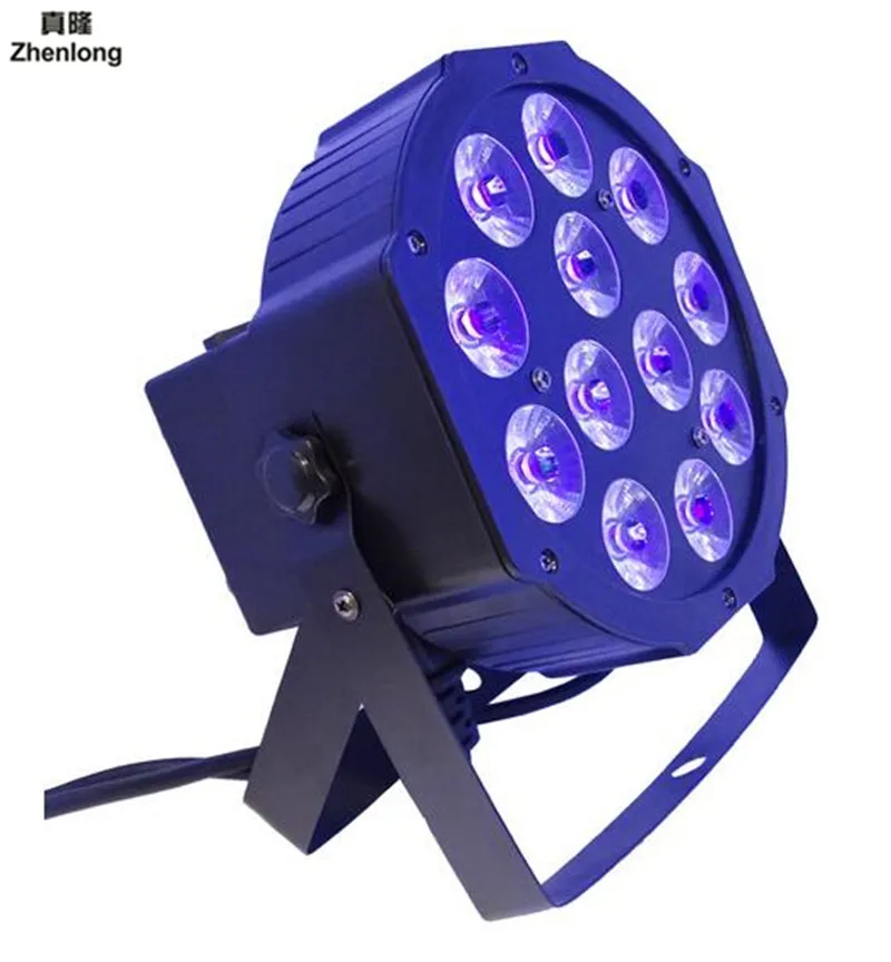 12 светодиодов 6 в 1 Par Светильник Led плоский AC85 265V сценическая лампа для