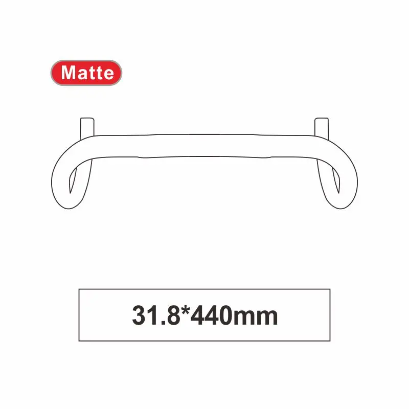 Matte 440mm KEDDIE WCS углеродный руль carbono carretera руль 3K углеродный дорожный руль падение 123 мм достичь 77 мм 31,8 мм* 38/40/42 - Цвет: Matte 440mm