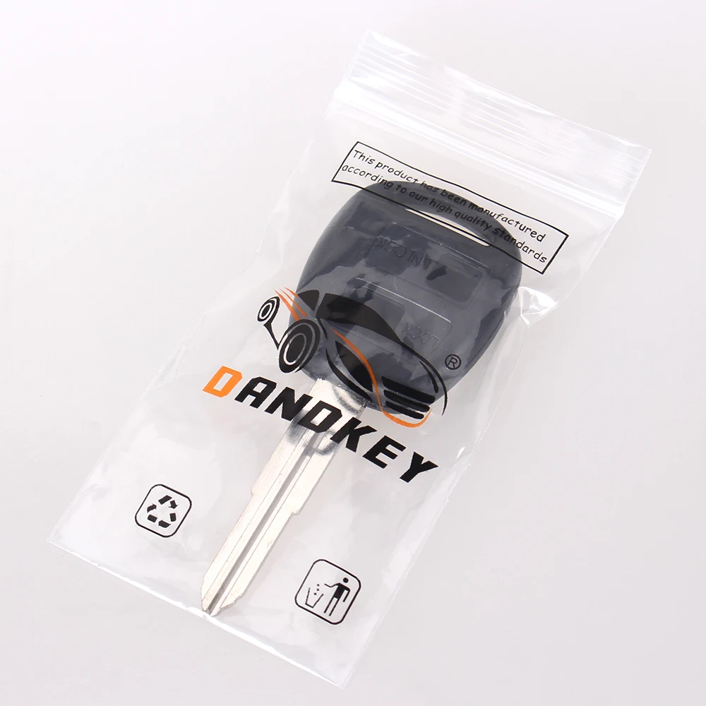 DANDKEY 10pcs/lot 2 Buttons Lock and Unlock Remote Key Fob Shell Blade Case Replacement Cover For Toyota Yaris | Автомобили и