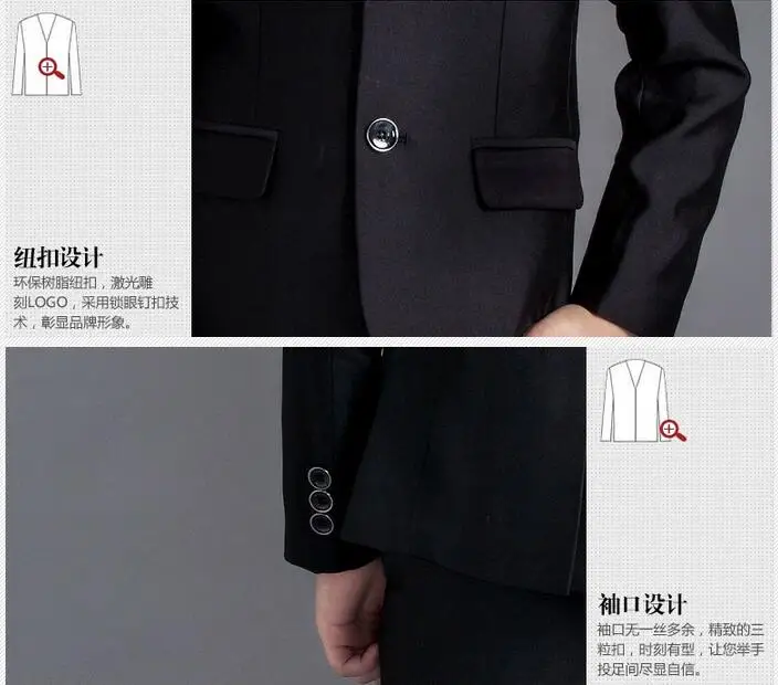 Блейзер для мальчиков черный/темно-синий 5 шт. |