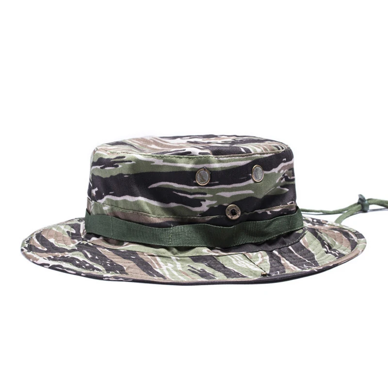 Tiger Camo Тактическая шляпа Bonnie, военные шапки, армейские камуфляжные шапки для рыбалки, охотничьи боевые шапки для пейнтбола, цифровой Мультикам - Цвет: Tiger Camo