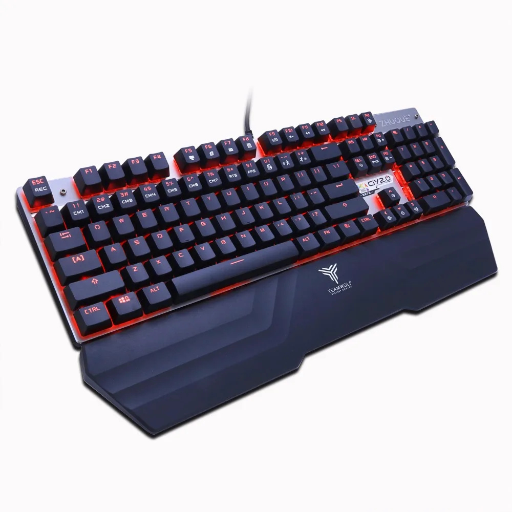 Механическая игровая клавиатура оптической связи коммутатора RGB подсветкой anti