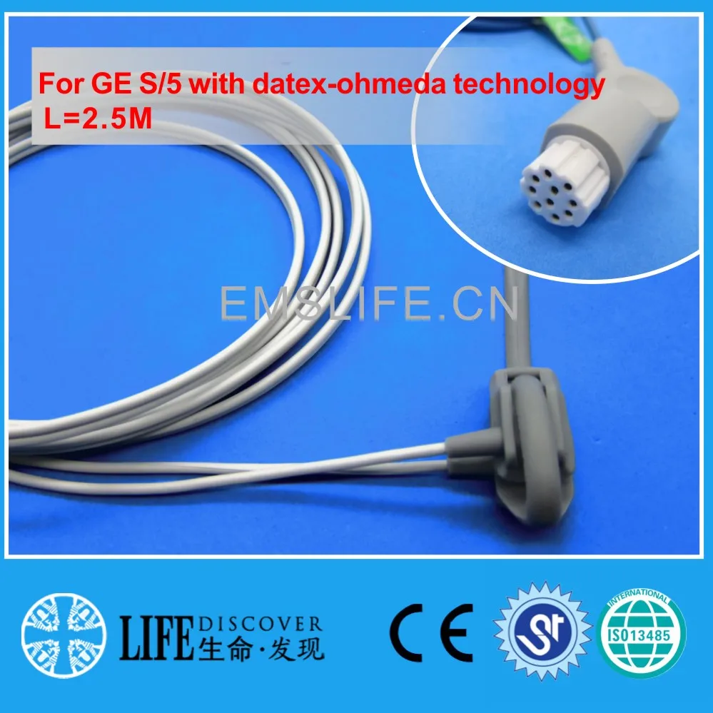 Длинный кабель NEONATE WRAP spo2 датчик для GE S/5 с технологией datex-ohmeda |