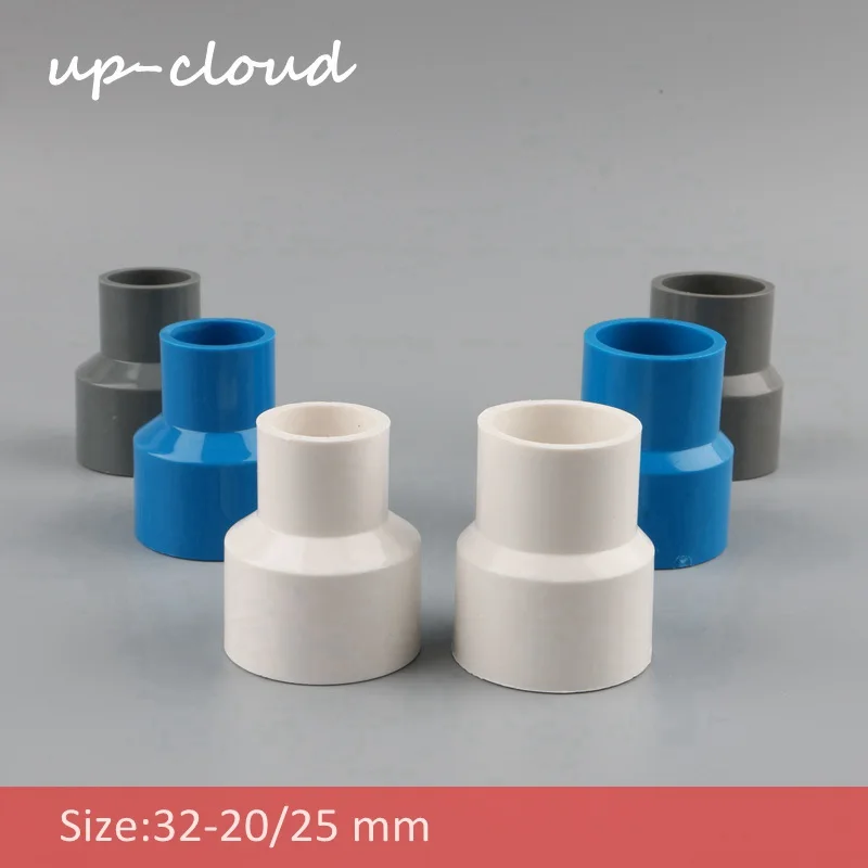 

4pcs PVC 32mm-20mm 32mm-25mm Straight Reducing Connector Water Pipe Adapter Plumbing Supplies Fish Tank Tube Joint