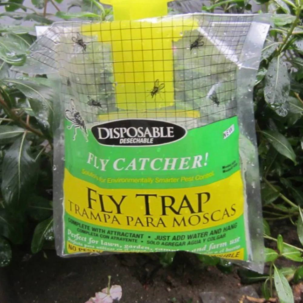 5PCS/Pack Outdoor Disposable Fly Catcher Control Trap with Attractant Insecticide Dropshipping PJ0730 |