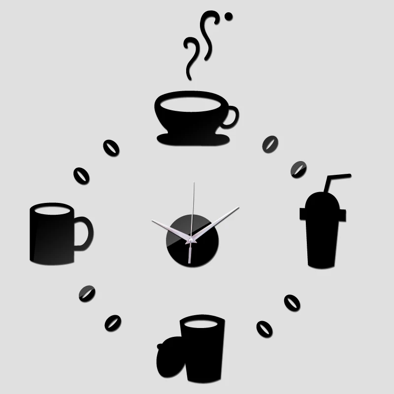 Акриловые настенные часы домашнее украшение кварцевые наклейки сделай сам для