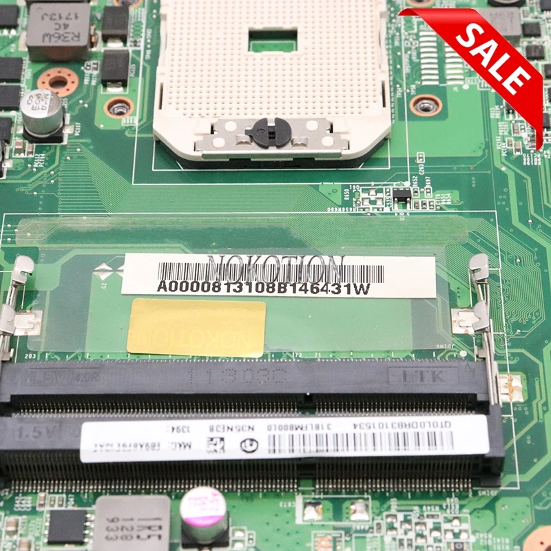 Материнская плата NOKOTION для ноутбука Toshiba satellite L750D L755D материнская A000081310 DA0BLFMB6E0 7400M