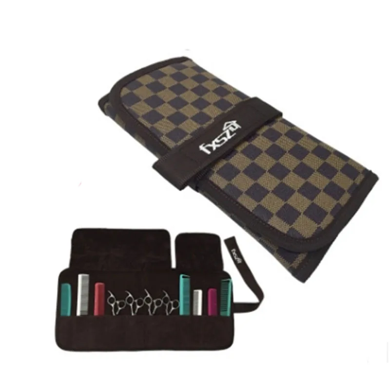 Кожа Парикмахерская волосы расчески для стрижки сумка Салон парикмахерские