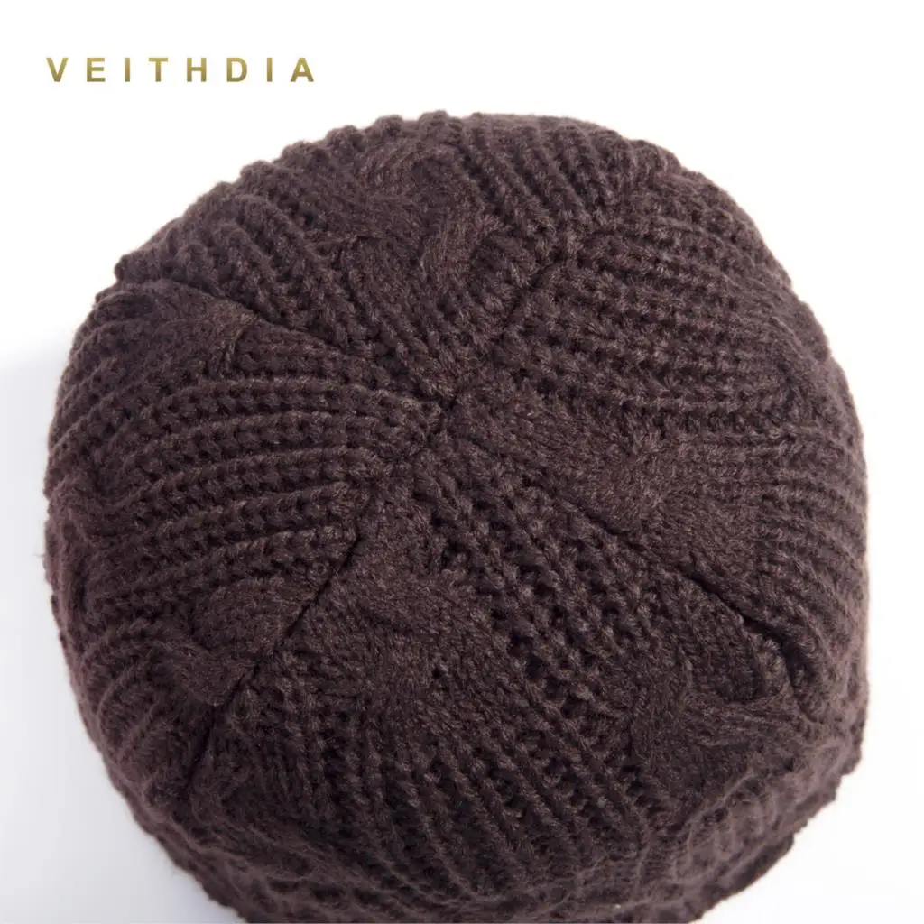 Шапки VEITHDIA шапки для мужчин облегающие вязаная цветная шапка Пейсли с бархатным