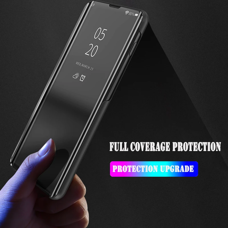 Многофункциональный Прозрачный зеркальный чехол для телефона Xiaomi Redmi 7 Pro с