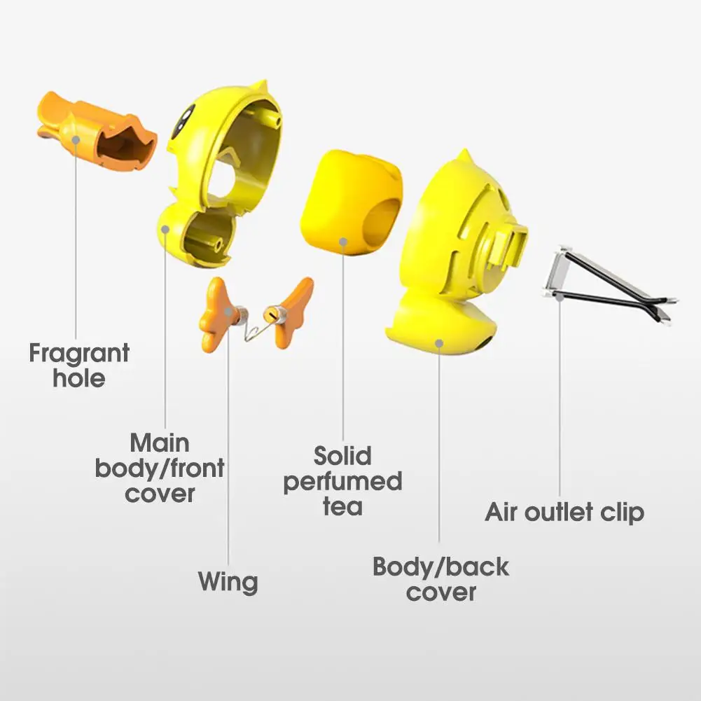 Автомобильный выход духи милый утка автомобили освежитель воздуха автомобиль