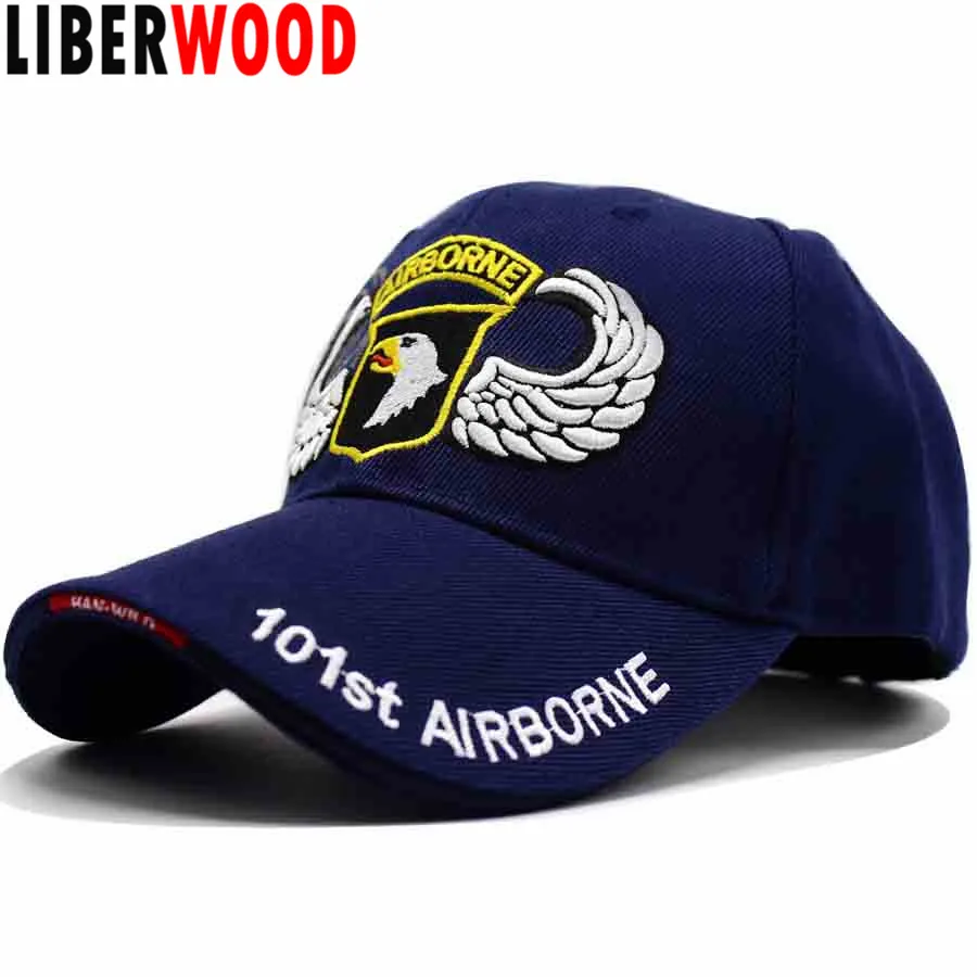 LIBERWOOD U.S. Army 101st шапка разделения с воздухом кричащие орлы колпачки ВВС