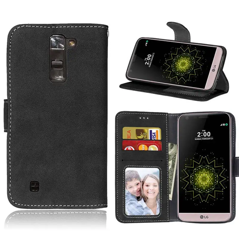 Кожаный чехол для LG K7 X210 X210DS MS330 Tribute 5 LS675 чехол-кошелек задняя крышка телефона с