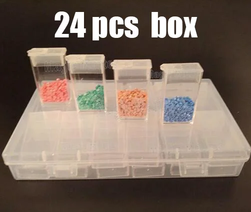 Бесплатная стикер Алмазная Картина инструменты для вышивки крестом контейнер