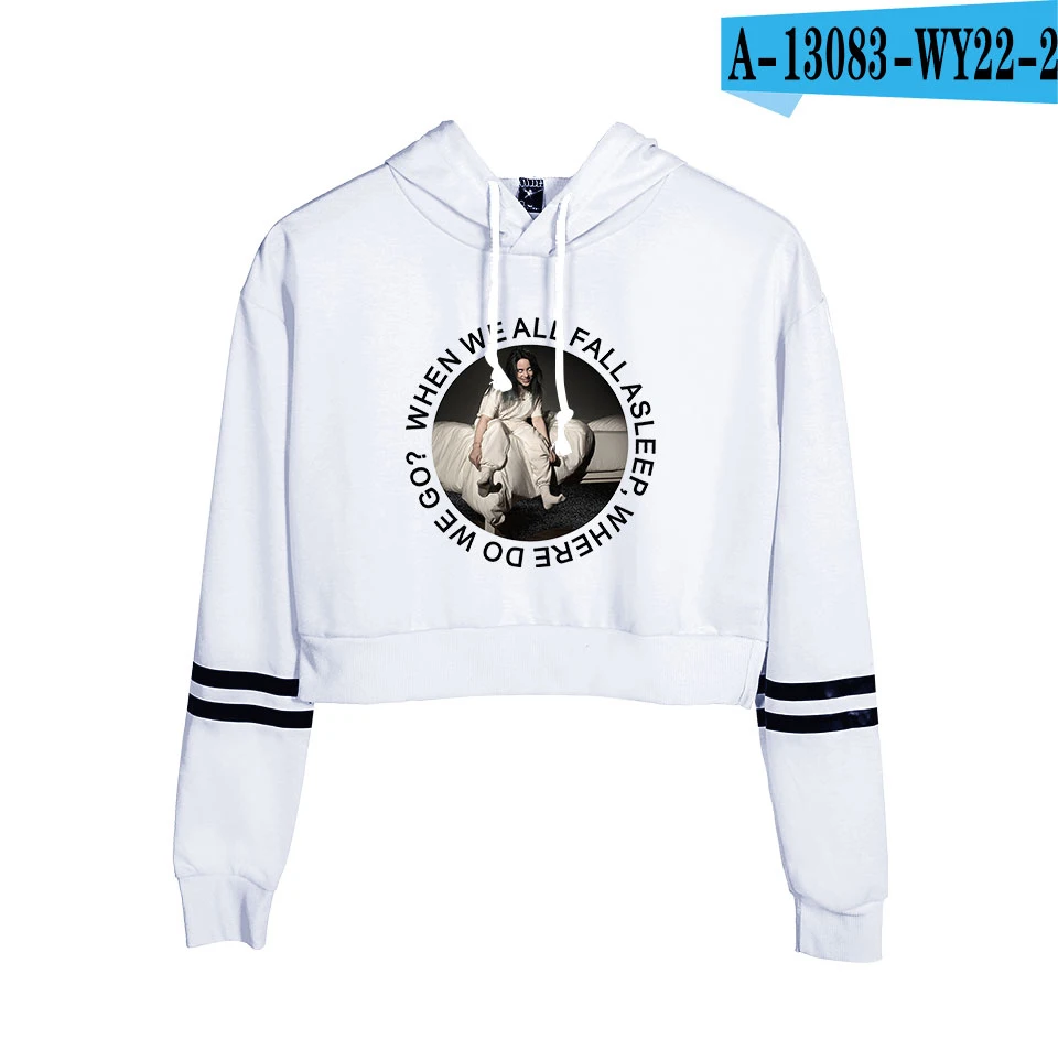 Billie Eilish, новинка, худи, Женская толстовка, одежда с капюшоном, Харадзюку, худи с принтом, уличная одежда, топ размера плюс, толстовки, повседневные - Цвет: white