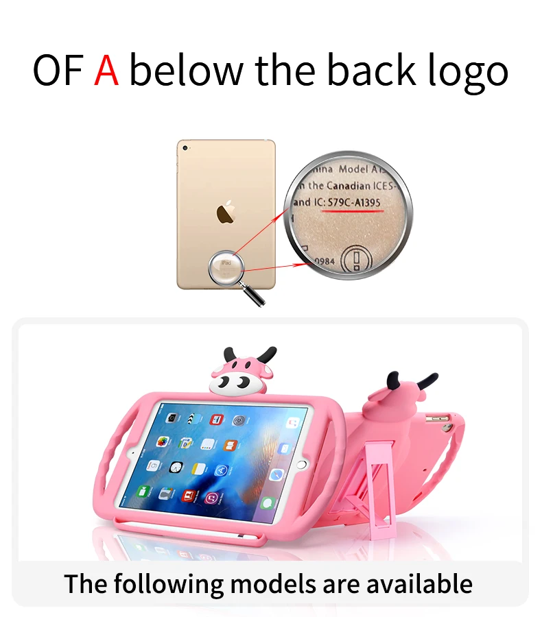 Мягкий силиконовый чехол для apple ipad 9," дюймов мультфильм силиконовый чехол ipad 2/3/4 air pro чехол анти-столкновения плоский корпус