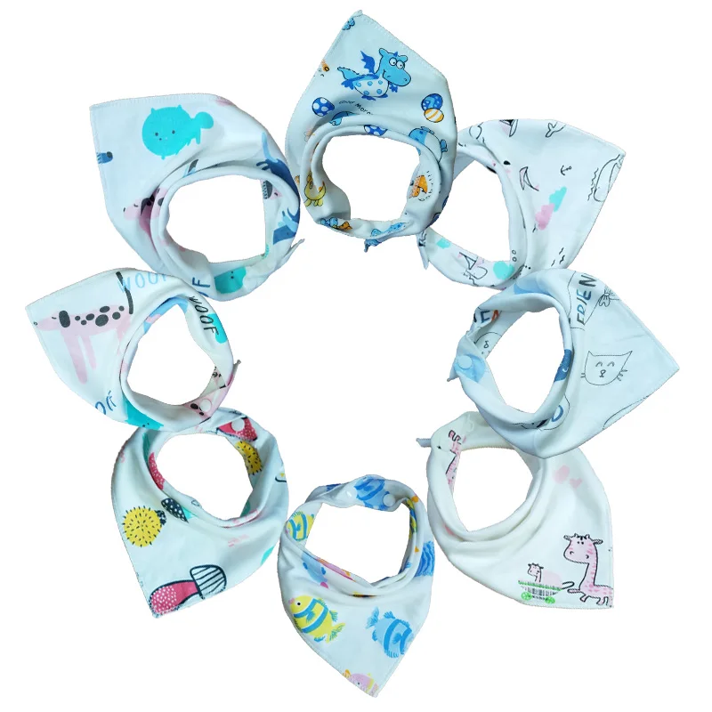Bib Cotton Bandana Bibs Baby Babador Feeding Smock Infant Burp Cloths Cartoon Saliva Towel Eating Accessory Soft Stuff | Детская одежда