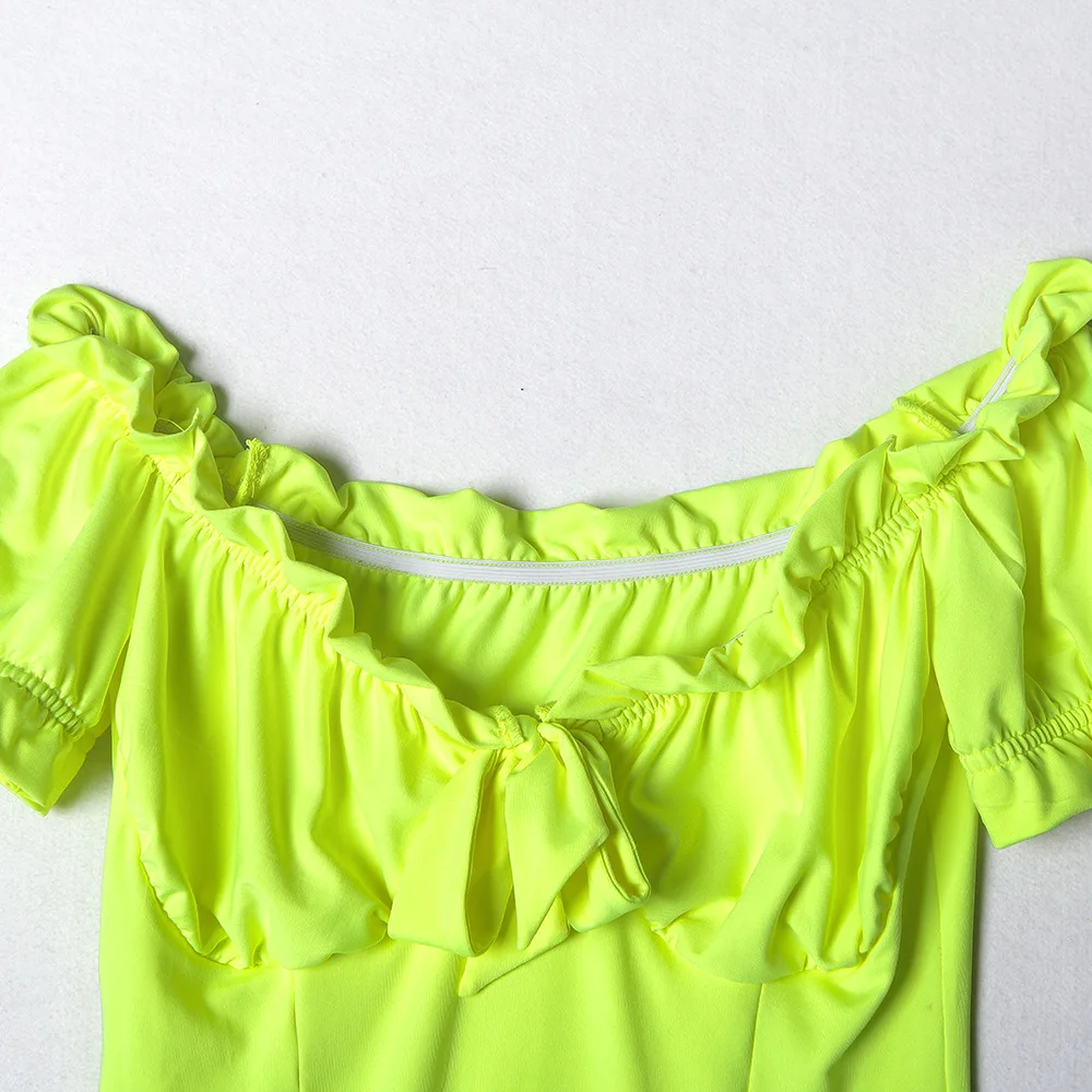 Dulzura Лето г. женское платье элегантные пикантные с открытыми плечами bodycon vestidos выдалбливают деревянные уха праздничное фестиваль