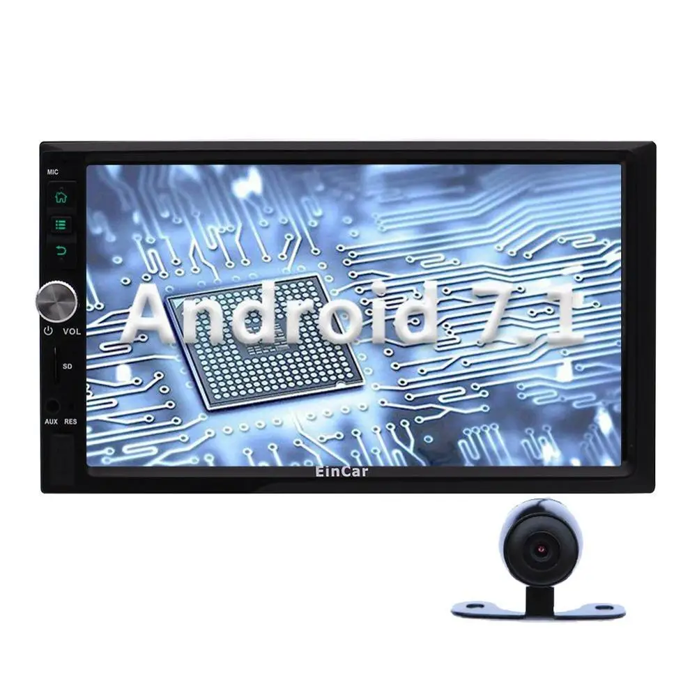 Eincar Android 7 1 Авто Радио Стерео 2Din в тире видео плеер Quad-Core gps навигации Поддержка WIFI