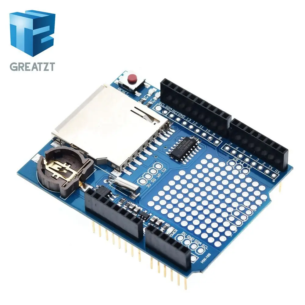 Модуль регистрации данных GREATZT V1.0 для SD карты Arduino UNO|shield for arduino|shield arduino unoshield uno |