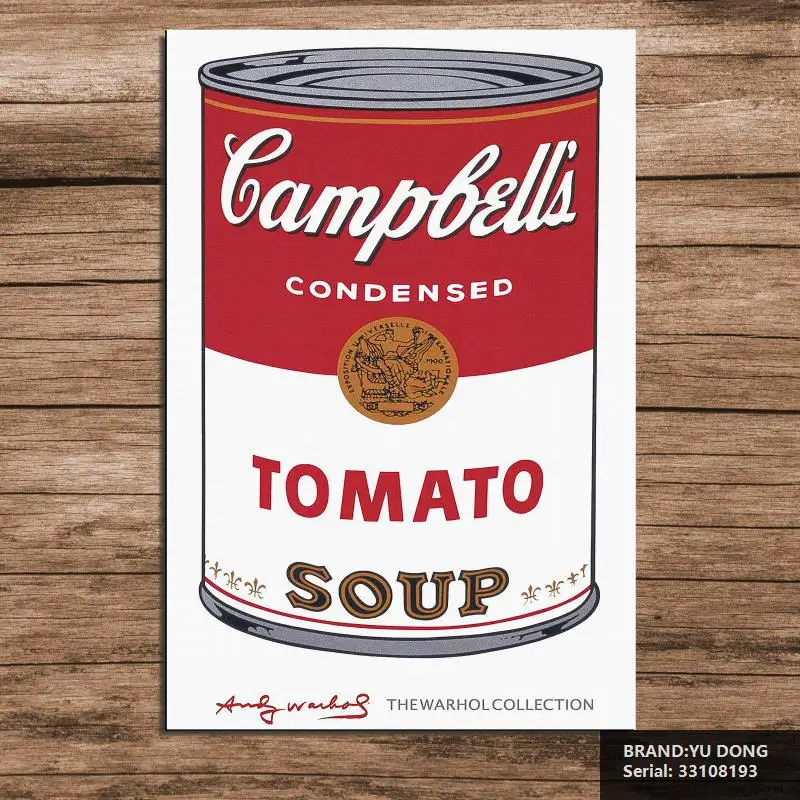 Энди уорхол Campbells Суп Я Томатный поп арт печати Живопись Главная Аннотация