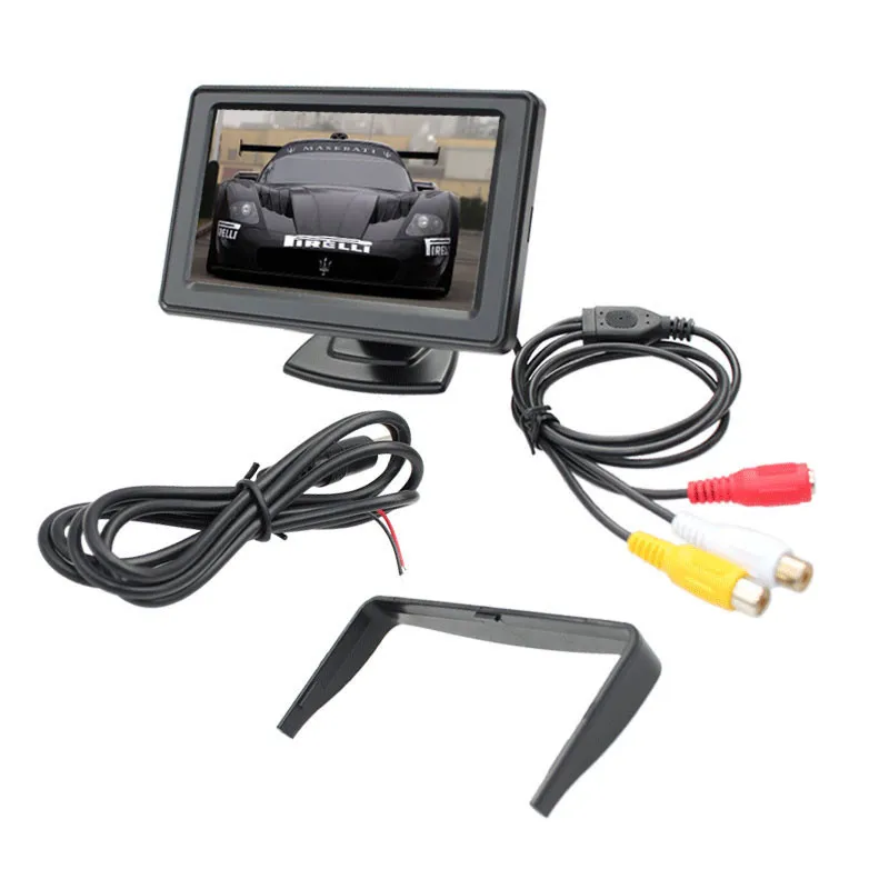 4 3 ''VGA монитор TFT LCD цветной высокого разрешения 2 канальный видео вход дисплей