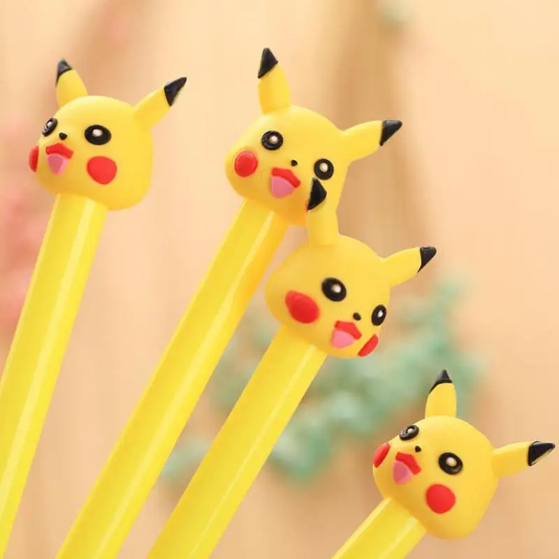 

Jonvon Satone 4pcs Neutral Pen cute Pickup Head Hill South Korea New Creative Stationery Cartoon Black Pen Gel Pen Escolar