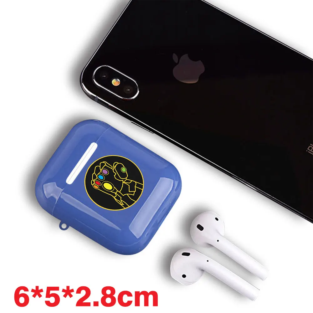 Marvel Avengers Infinity War PC чехол для гарнитуры power Glove Airpods противоударный защитный