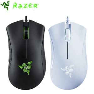 Проводная игровая мышь Razer DeathAdder Essential 6400DPI, эргономичная профессиональная оптическая сенсорная мышь Razer для компьютера и ноутбука