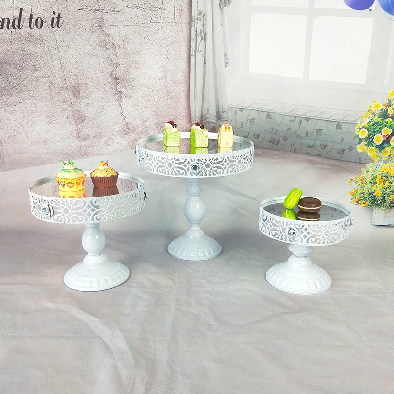 Tobs Белое Зеркало 3 шт./компл. помадка фотодержатель торт поп Свадебные