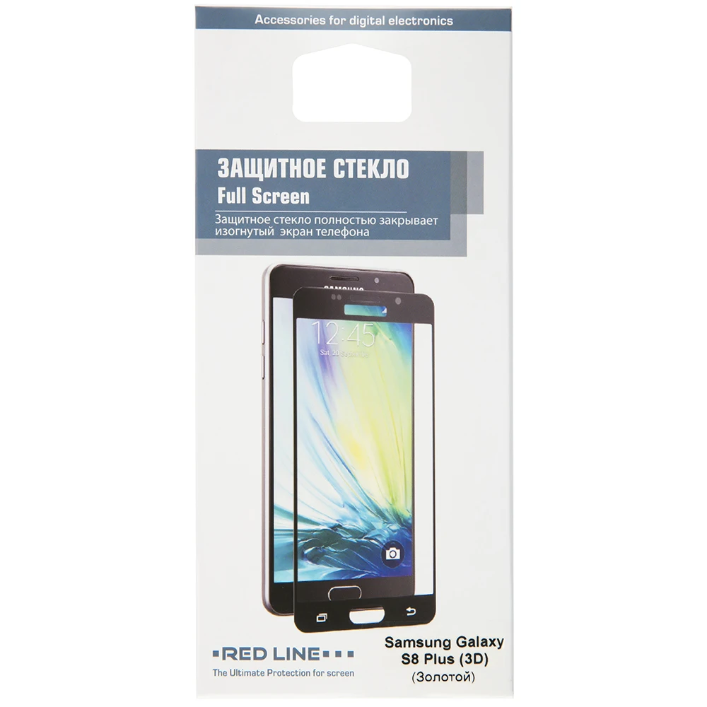 Защитное стекло Red Line для Samsung Galaxy S8 Plus Full Screen (3D) gold | Мобильные телефоны и