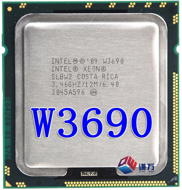 Процессор Intel Xeon W3690 w3690 cpu/3,46 ГГц/LGA1366/12 МБ кэш L3/шесть ядер/серверный cpu, работа