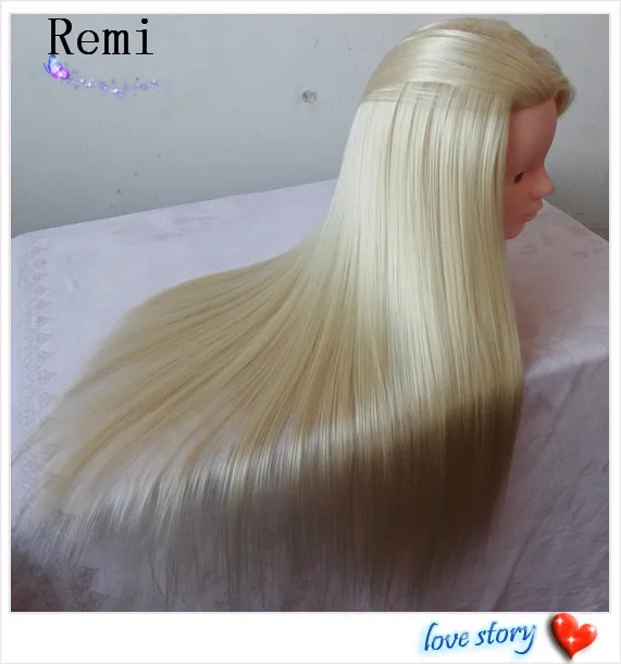 Дешевый манекен косметологии Парикмахерские Манекен головы 100% блондинка syntic