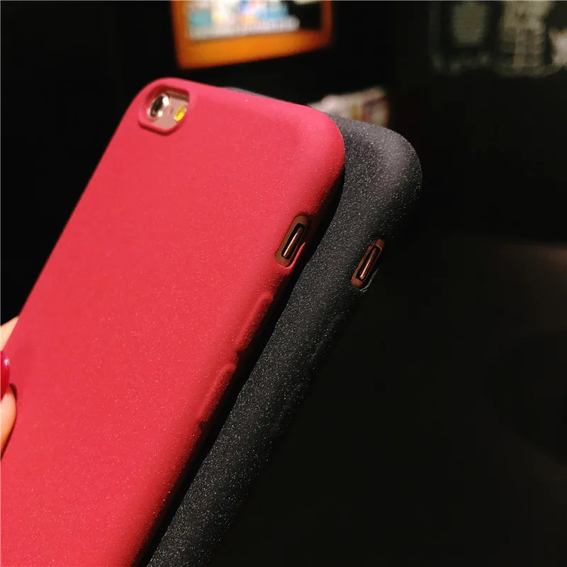 Матовый Текстура песка Пластик чехол для iPhone 6s SE 5 5S 6 плюс 7 X XR XS Макс крышка huawei Honor