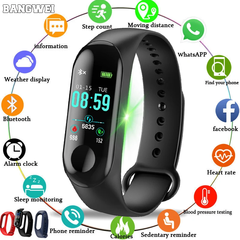 Reloj mujer 2018 Новинка LIGE спортивный браслет для мужчин и женщин шагомер кровяное