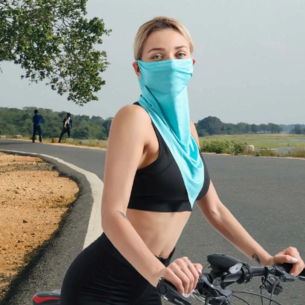 Многофункциональная грелка для шеи повязка-труба летняя шапка с защитой лица от