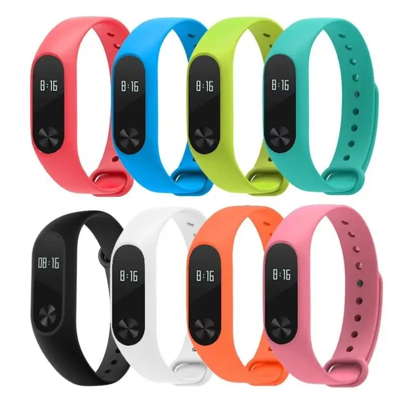 200 шт. для Xiaomi mi Band 2 Браслет ремешок mi band 2 Ремешок Браслет замена Смарт-браслет аксессуары для mi Band 2 Силиконовый