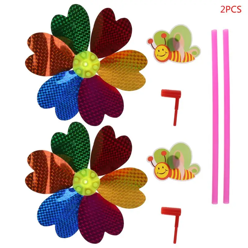 Ветряная мельница с блестками 4 шт. красочные детские игрушки блестящий