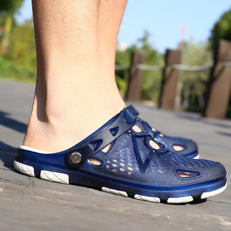 ZYYZYM/мужские сандалии Нескользящие Вьетнамки Шлепанцы Мужская Уличная пляжная